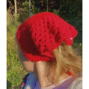 ✨❤️💫Crochet Red Headband / Bandana